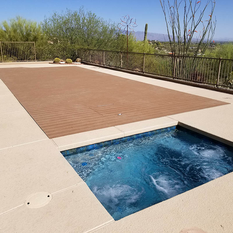 park a pool deck over cover